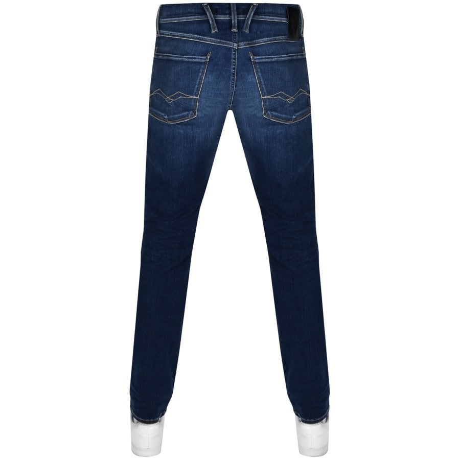 Alternative Image for ProductReplay Anbass Hyperflex Jeans Blue2